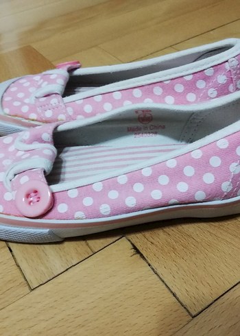 Mother care pembe Puantiyeli Kız Babet Ayakkabı - Görsel 2