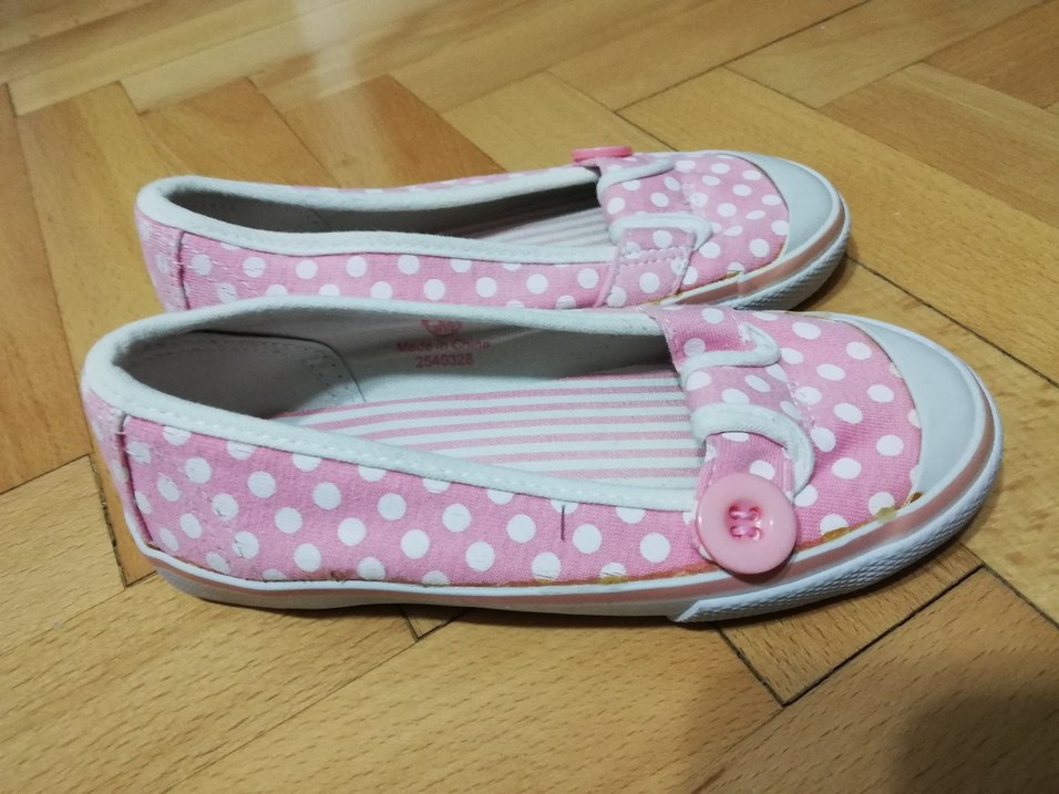 Mother care pembe Puantiyeli Kız Babet Ayakkabı - Görsel 3