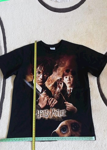 Harry Potter Baskılı Siyah unisex Tişört - Görsel 4