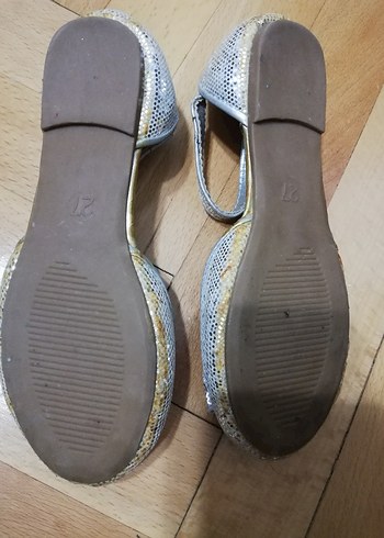 Accesorize kız Çocuk Gri simli bilekten bağlamalı Babet - Görsel 4