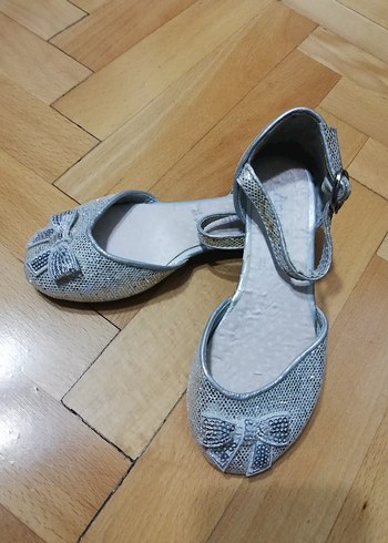 Accesorize kız Çocuk Gri simli bilekten bağlamalı Babet - Görsel 6