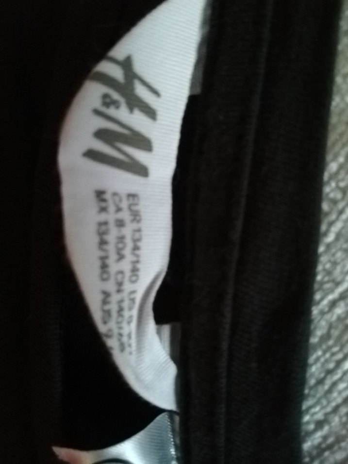 H&M Kız Çocuk Gri Uzun Kollu Baskılı Tişört - Görsel 4