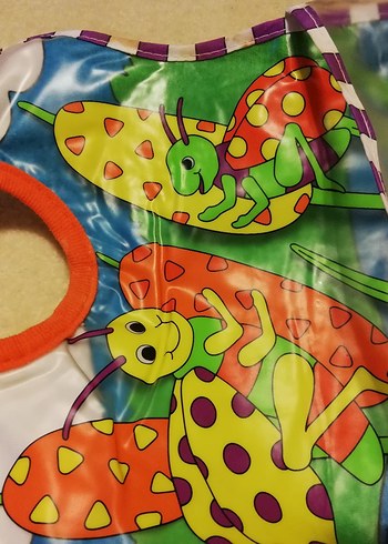 Sassy marka renkli Baskılı Bebek Önlüğü - Görsel 2