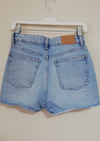 Zara Kadın Açık Mavi Mini Denim Şort - Görsel 2