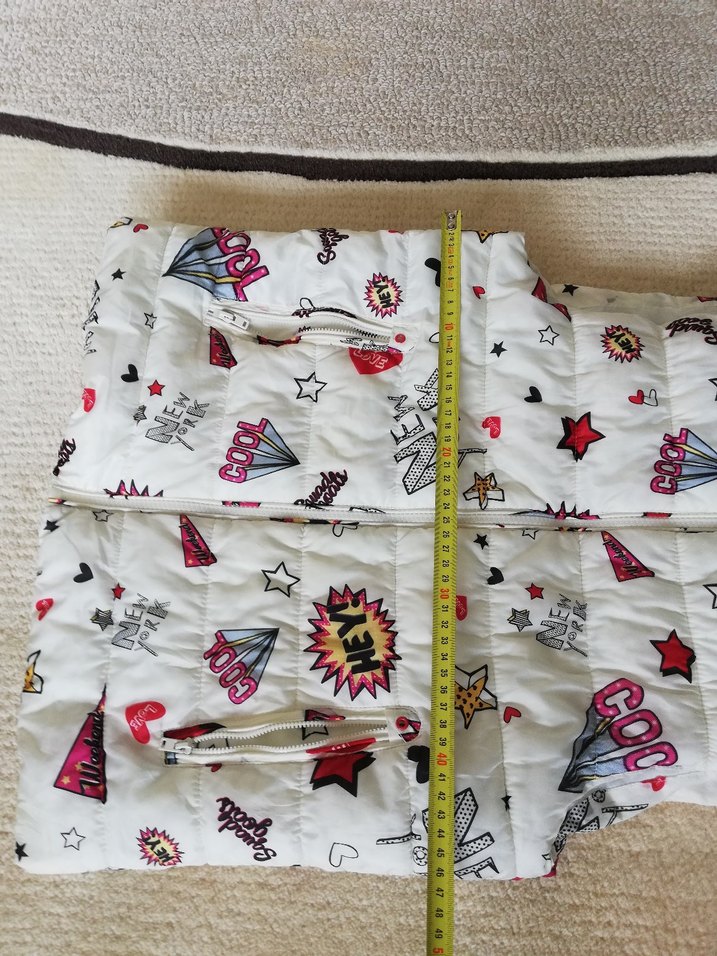 Zara Girl Renkli Baskılı Kız Çocuk pofidik şişme  Yelek - Görsel 4