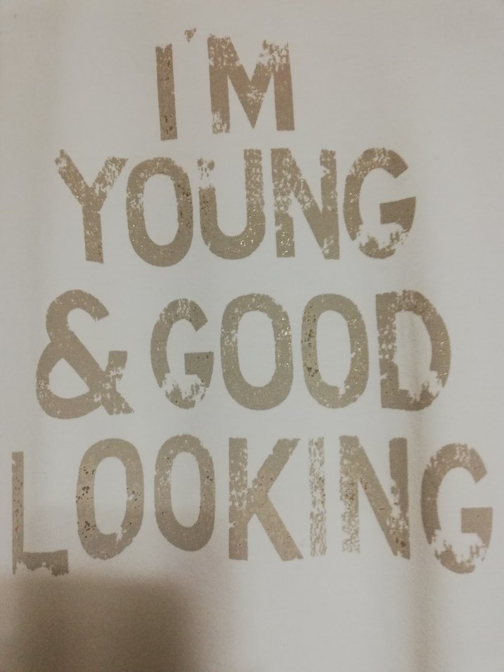 Beyaz Kız Çocuk Baskılı Kısa Kollu Tişört - Görsel 3