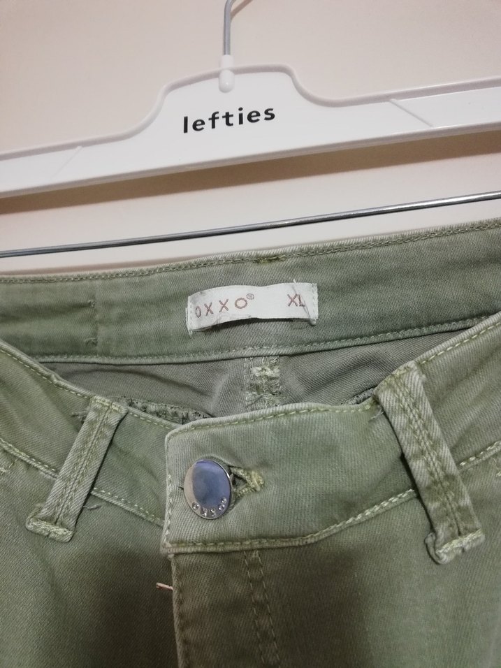 Oxxo Kadın yeşil denim pantolon - Görsel 4