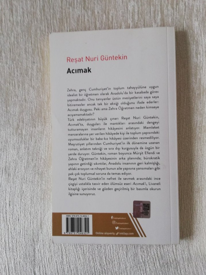 Acımak - Reşat Nuri Güntekin - Görsel 2