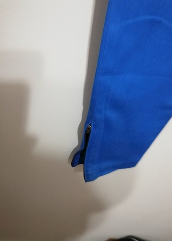 Kadın Mavi kanvas Pantolon - Görsel 3