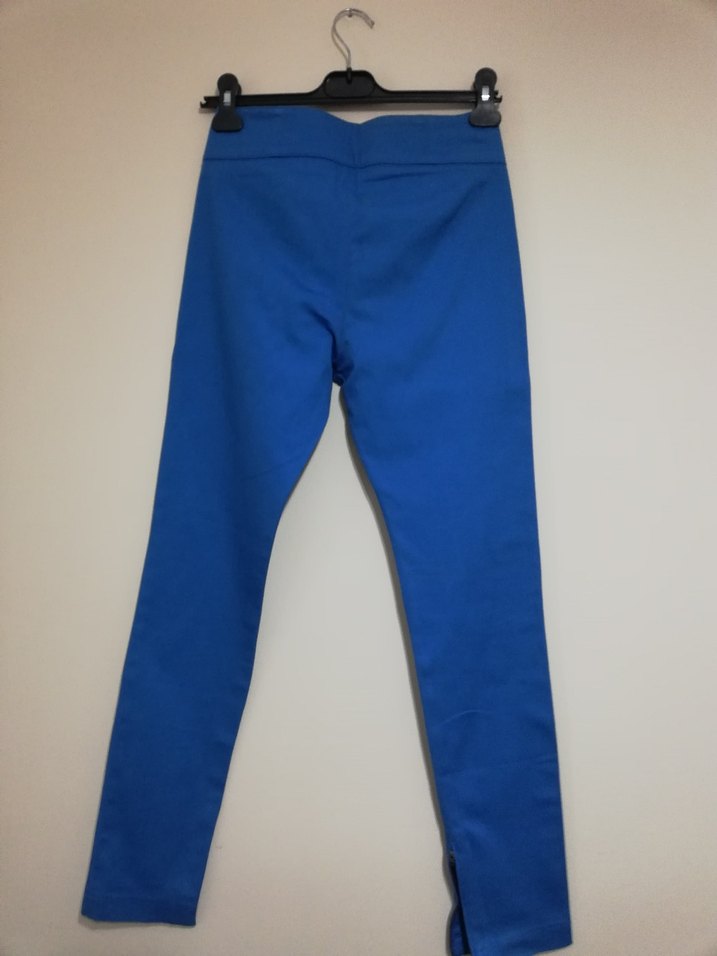 Kadın Mavi kanvas Pantolon - Görsel 2