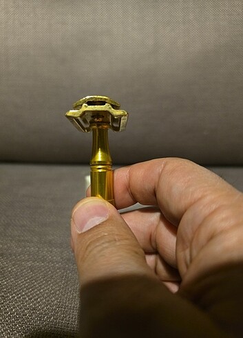 Altın renk tıraş aleti makinesi 3 parça  - Görsel 3