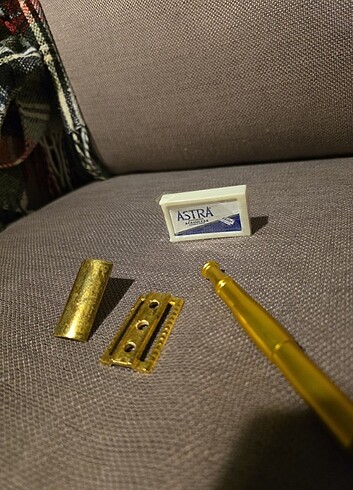 Altın renk tıraş aleti makinesi 3 parça  - Görsel 7