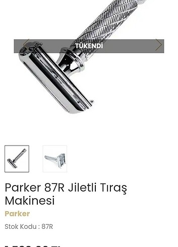 Parker kelebek tıraş aleti 87-R - Görsel 2