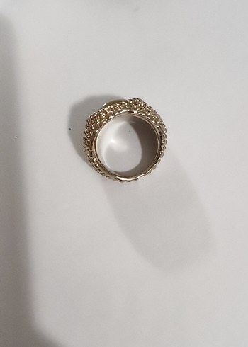 Boncuk Detaylı Vintage Altın Yüzük - Görsel 3