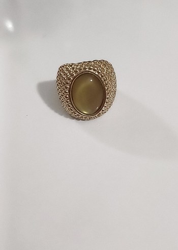 Boncuk Detaylı Vintage Altın Yüzük - Görsel 2