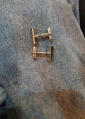 Gri Tokalı Erkek Kol Düğmeleri - Görsel 2