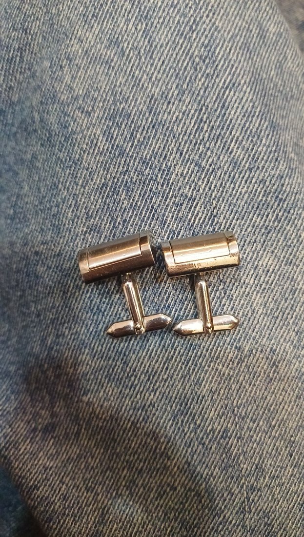 Gri Tokalı Erkek Kol Düğmeleri - Görsel 3