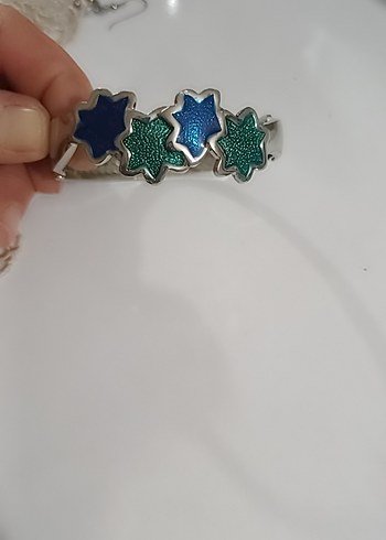 Tokalı Turkuaz Bohem Kadın Bileklik - Görsel 4