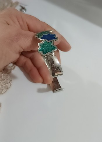 Tokalı Turkuaz Bohem Kadın Bileklik - Görsel 2