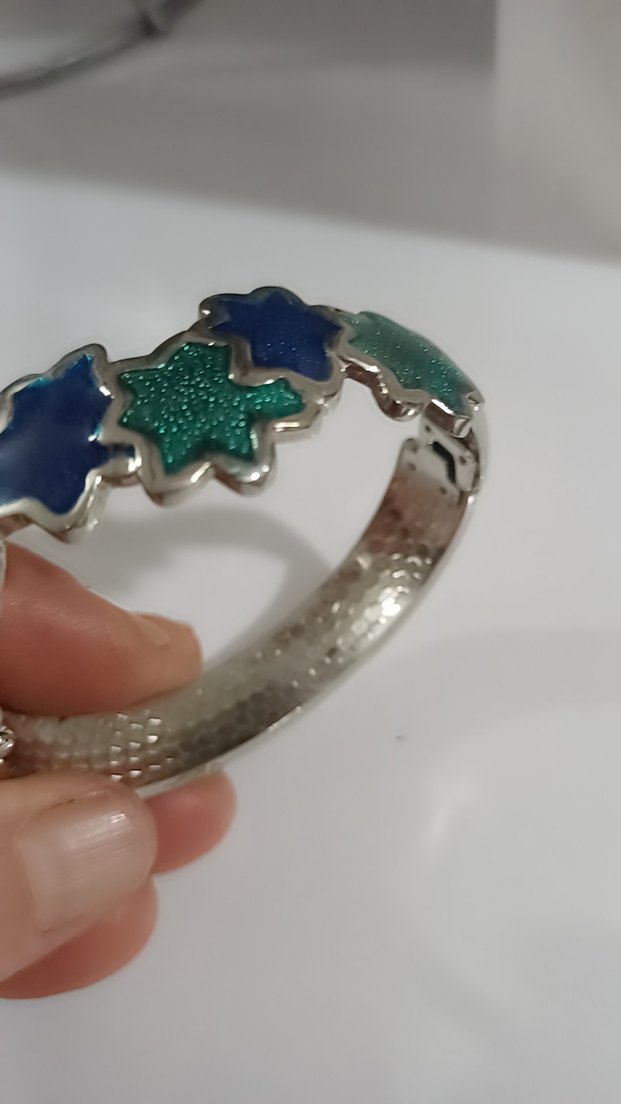 Tokalı Turkuaz Bohem Kadın Bileklik - Görsel 3