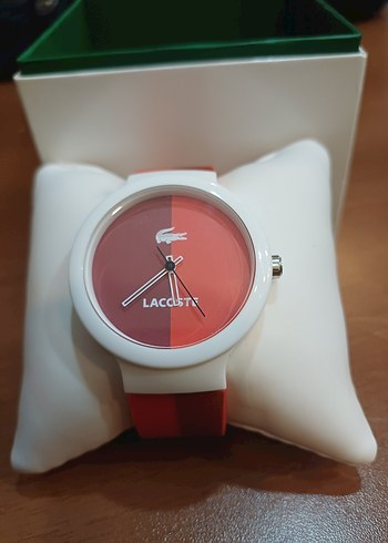 Lacoste Kırmızı Renk Modern Erkek Kol Saati orijinal UNISEX - Görsel 4