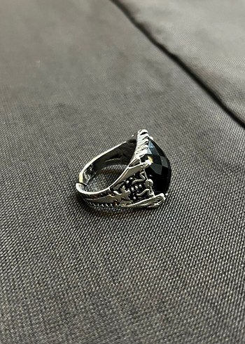 Siyah Gotik kadın Yüzük GÜMÜŞ - Görsel 6