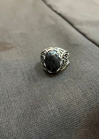 Siyah Gotik Vintage Kadin Yüzük - Görsel 3