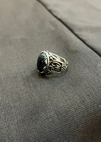 Siyah Gotik Vintage Kadin Yüzük - Görsel 4