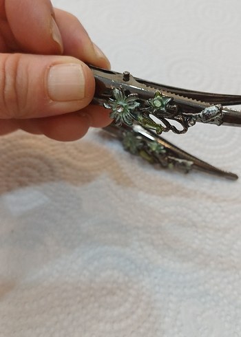 Boncuklu Vintage Bohem Kadın Saç Tokası - Görsel 2