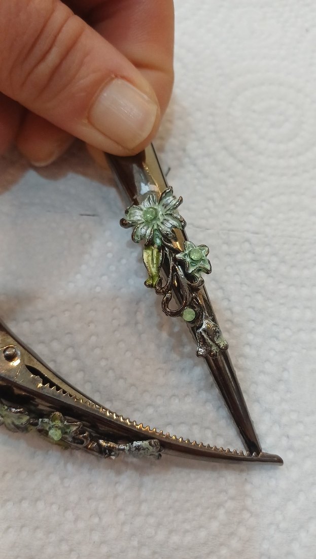 Boncuklu Vintage Bohem Kadın Saç Tokası - Görsel 5