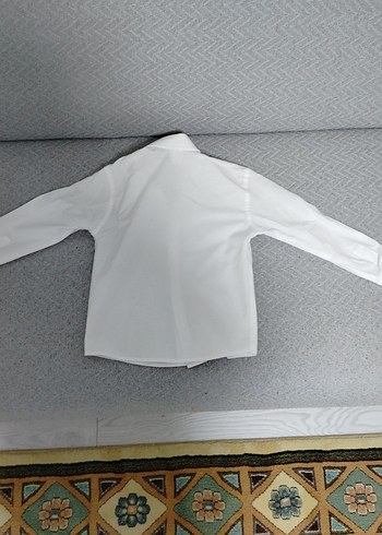 Erkek Çocuk Beyaz Keten Gömlek - Görsel 2