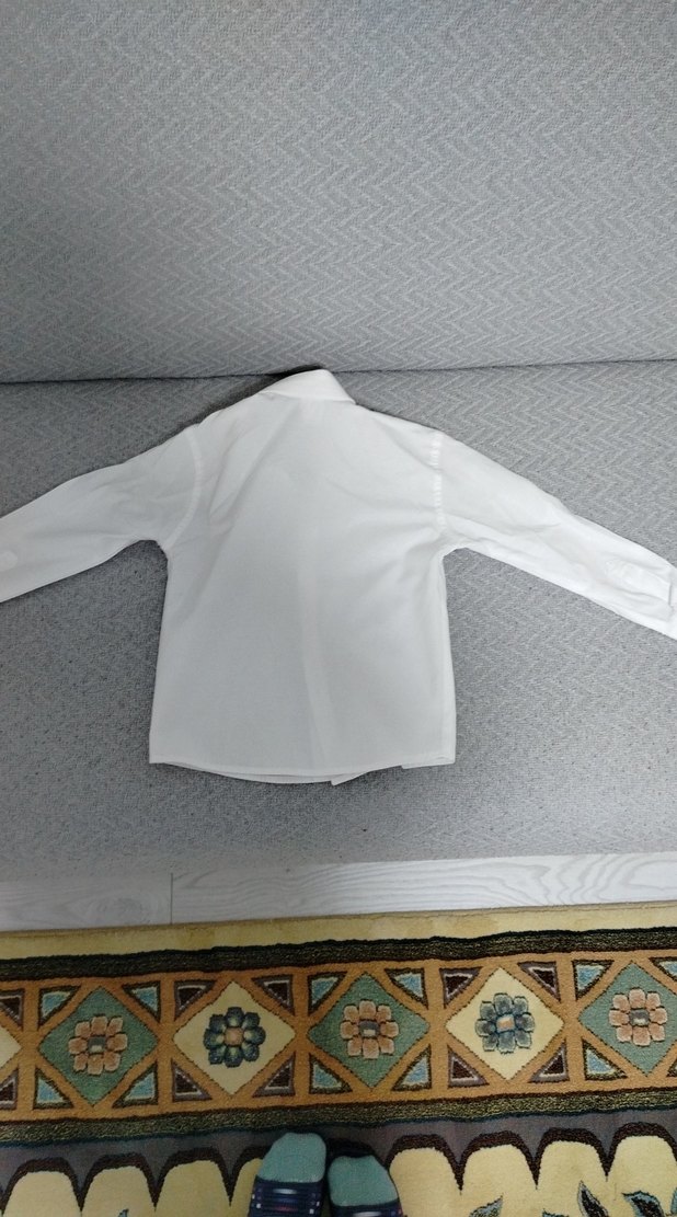 Erkek Çocuk Beyaz Keten Gömlek - Görsel 2