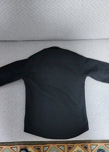 Erkek Çocuk Siyah Uzun Kollu Gömlek - Görsel 2