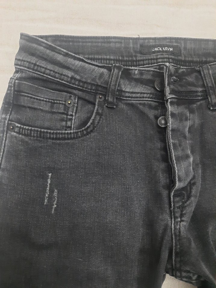 Jack Kevin Siyah Denim Pantolon - Görsel 3