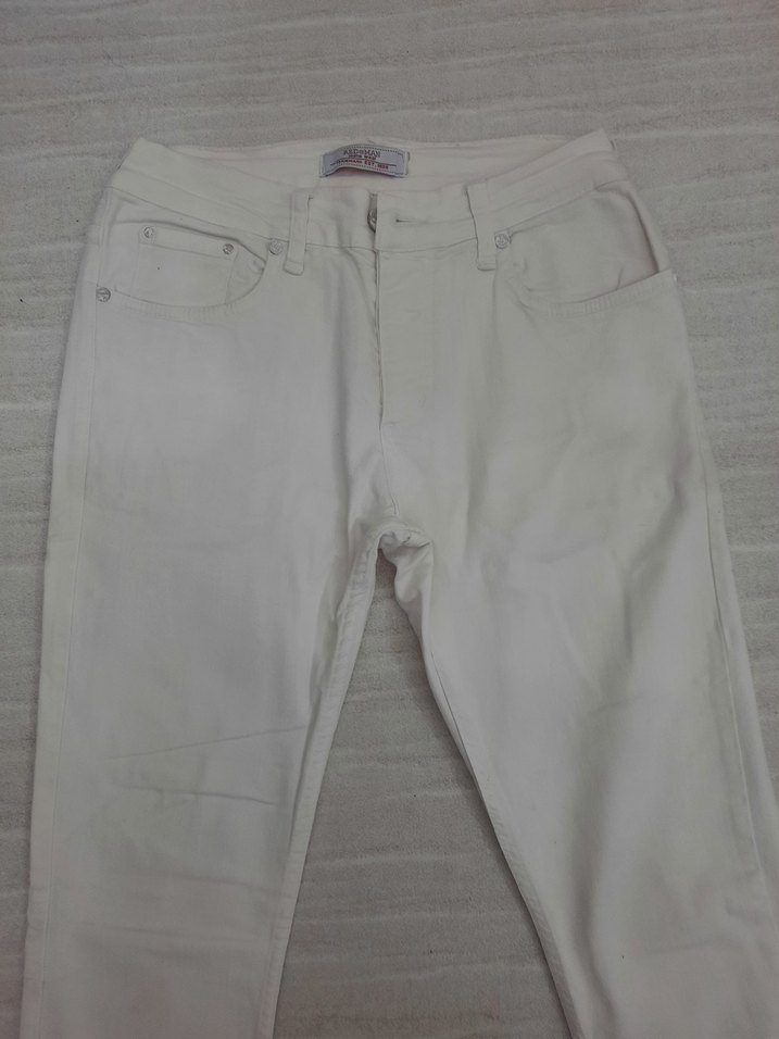 Redman Beyaz Slim Fit Denim Pantolon - W30 L34 - Görsel 2