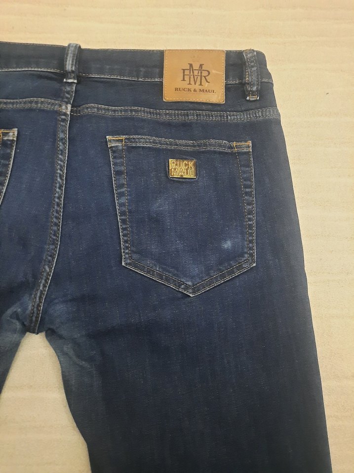 Ruck & Maul Koyu Mavi Jean Pantolon - Görsel 4