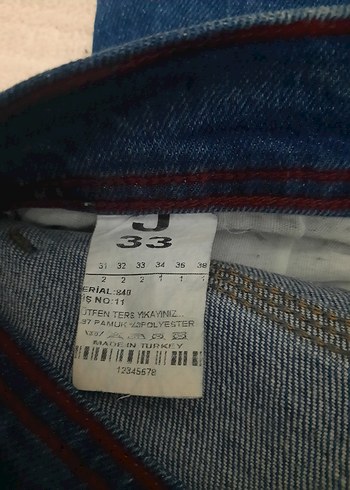 J Original Jeans Lacivert Erkek Jean Pantolon - 33 Beden - Görsel 7