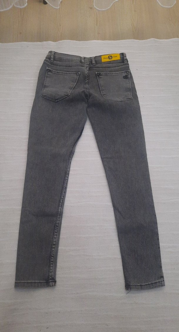 Gri slim Fit Erkek Kot Pantolon - Görsel 2