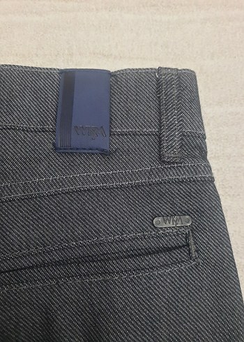Wekame Denim %100 Pamuk Füme Antrasit Kanvas Pantolon - 30/32 - Görsel 6