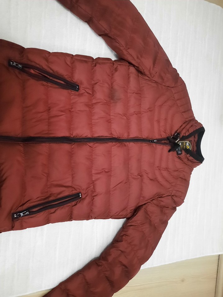 Bordo Renk Slim Fit Şişme Mont / S Beden - Görsel 5