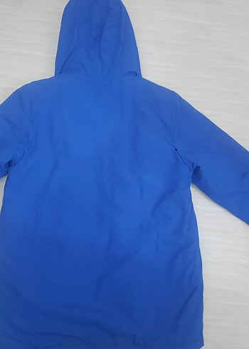 Düğmeli Mavi Erkek Çocuk Mont - Görsel 2