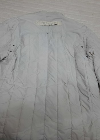 Gri Erkek Keten Fermuarlı Mont - Görsel 2