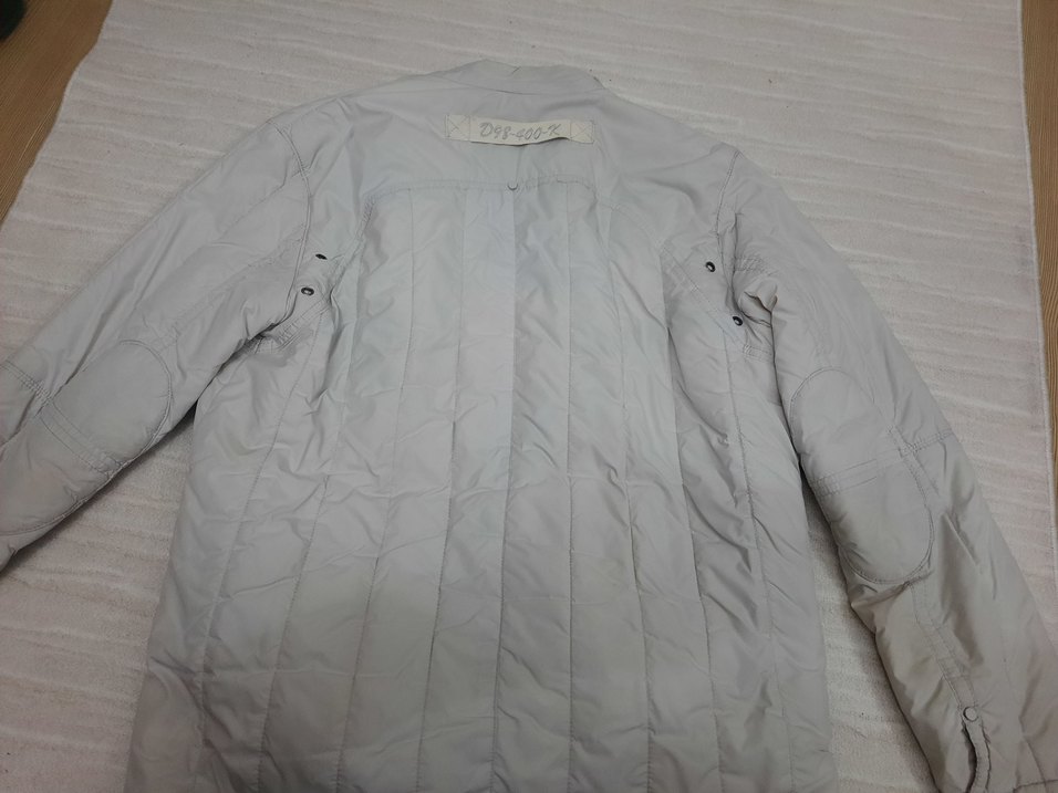 Gri Erkek Keten Fermuarlı Mont - Görsel 2