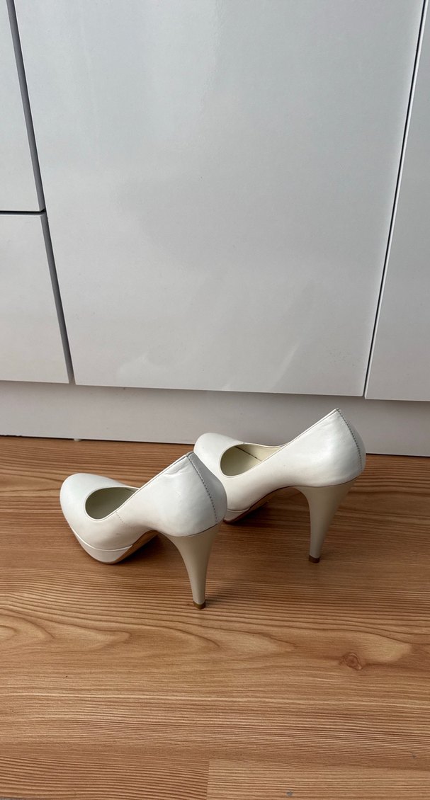 Kadın Beyaz Platform Topuklu Stiletto - Görsel 4