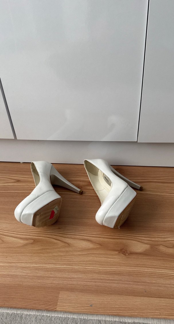 Kadın Beyaz Platform Topuklu Stiletto - Görsel 3