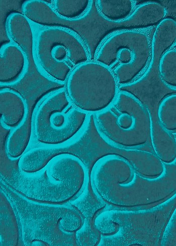 Koyu Turkuaz tek kişilik Desenli battaniye - Görsel 5