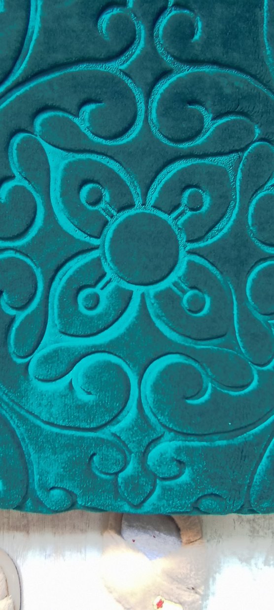 Koyu Turkuaz tek kişilik Desenli battaniye - Görsel 5