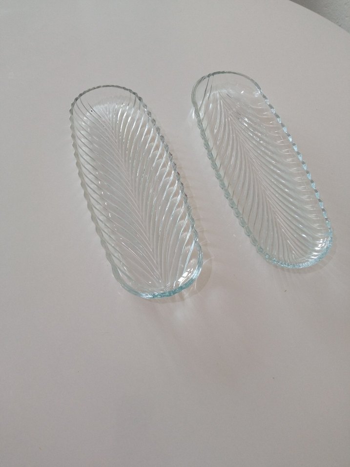 Çok Bölmeli Çok Renkli Cam  Kabı 2 li - Görsel 2