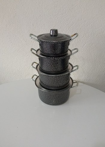 Siyah 4'lü Tencere Seti - Görsel 4