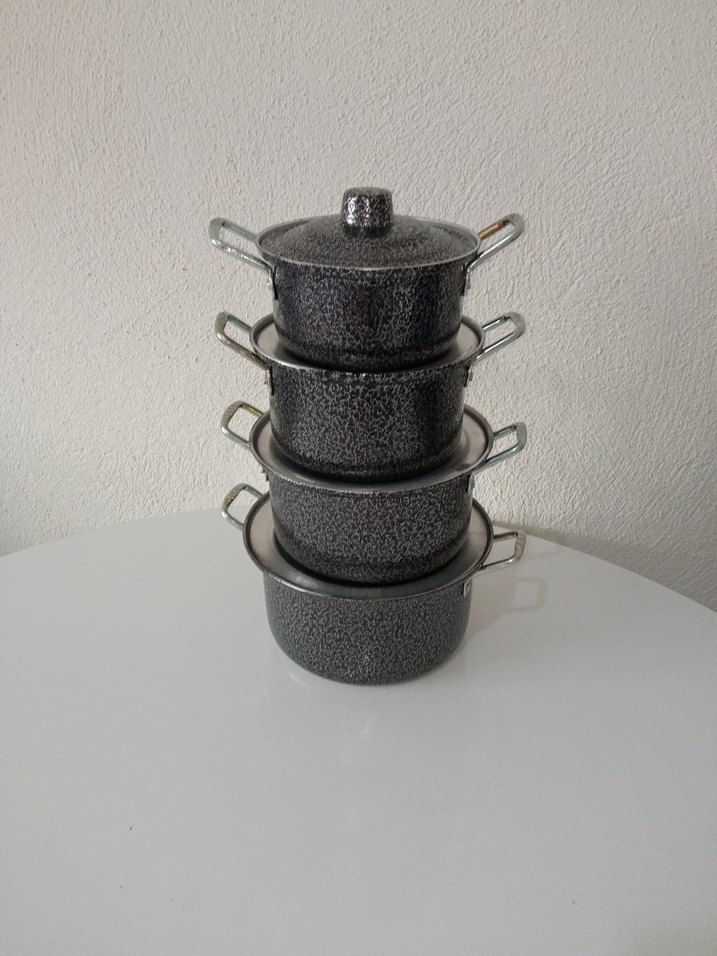 Siyah 4'lü Tencere Seti - Görsel 4